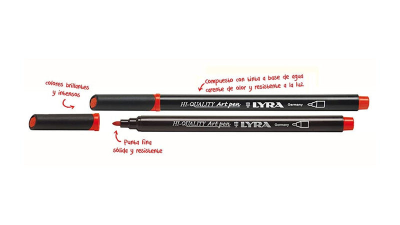 50 Marcadores Art Pen Hi-Quality Lyra - Entrelíneas Papelería - Marcador