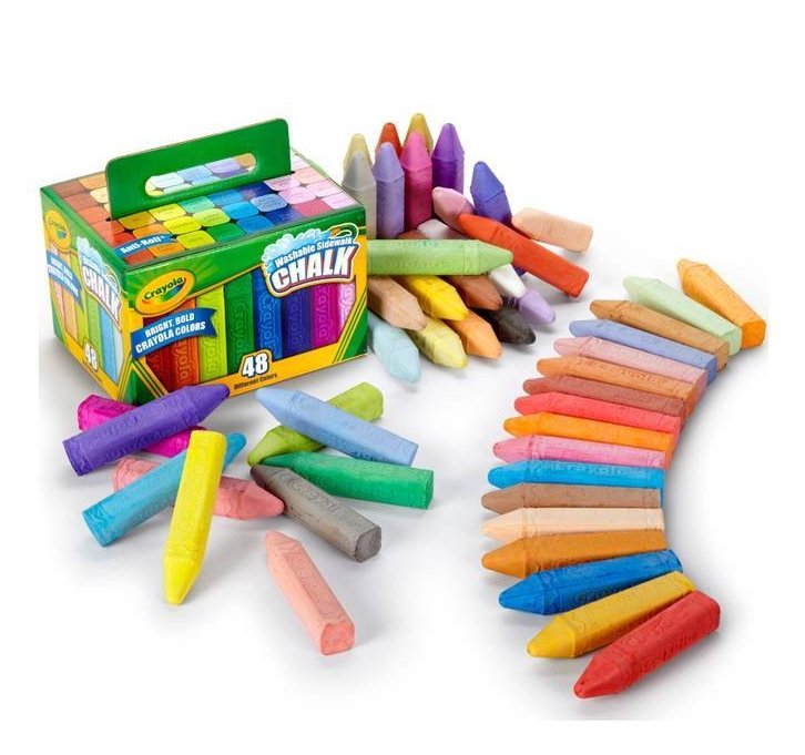 Caja de 48 tizas lavables Crayola - Entrelíneas Papelería - Tizas