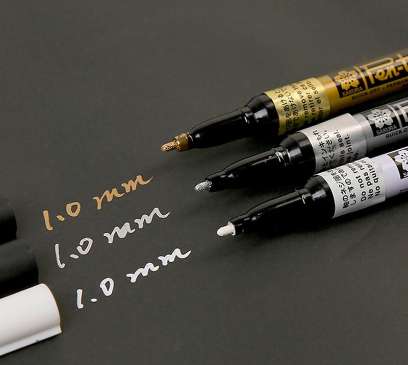 Set 3 Marcadores Permanentes Sakura Pen Touch - Entrelíneas Papelería - Marcadores