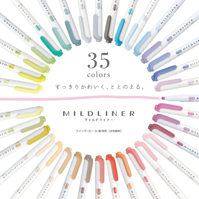Set 35 colores Mildliner Zebra