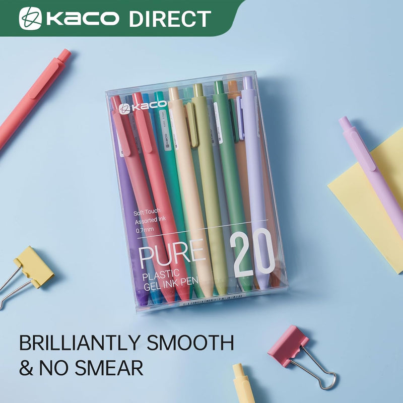 Set Lápiz Gel Kaco Pure 0.7mm