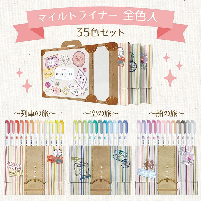 Set 35 colores Mildliner Zebra