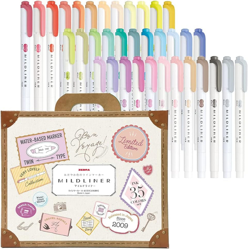 Set 35 colores Mildliner Zebra