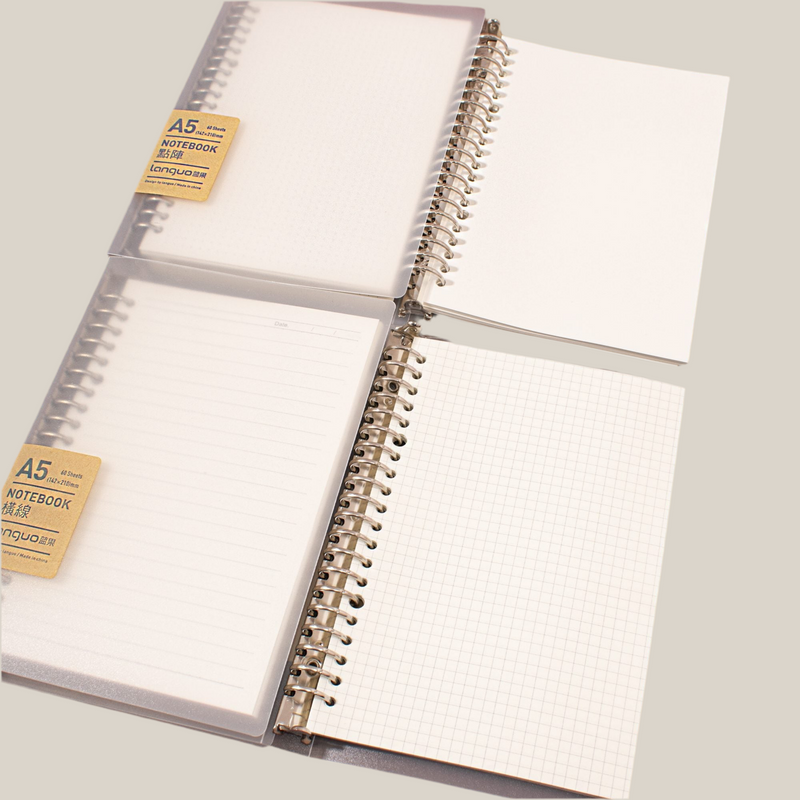 Libretas Anilladas con Sistema Refill Languo (A5 - B5 - A4)
