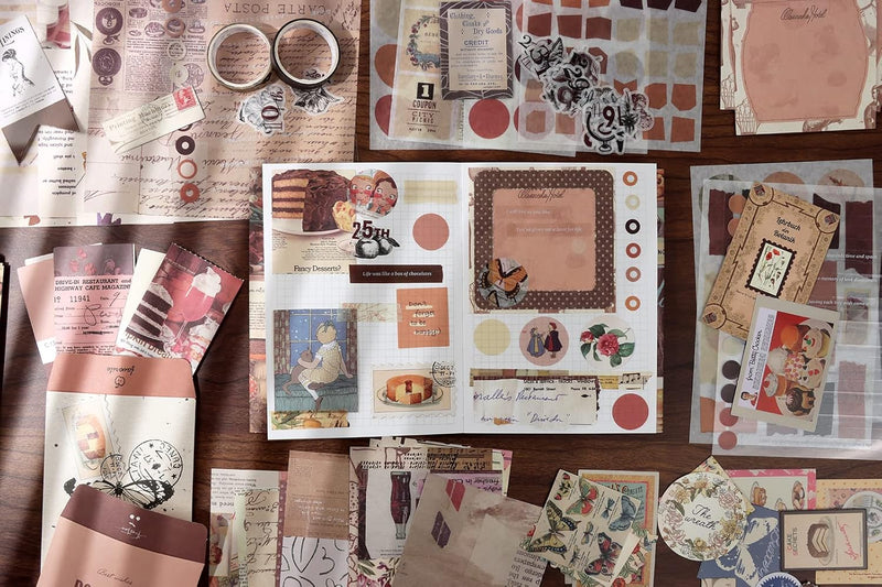 Kit Scrapbook Vintage (346 piezas)