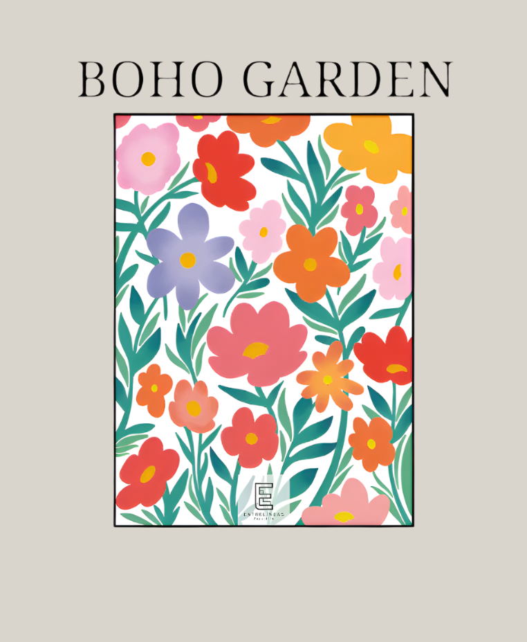 Boho Garden: Libro para Colorear con 35 Ilustraciones 🌸✨