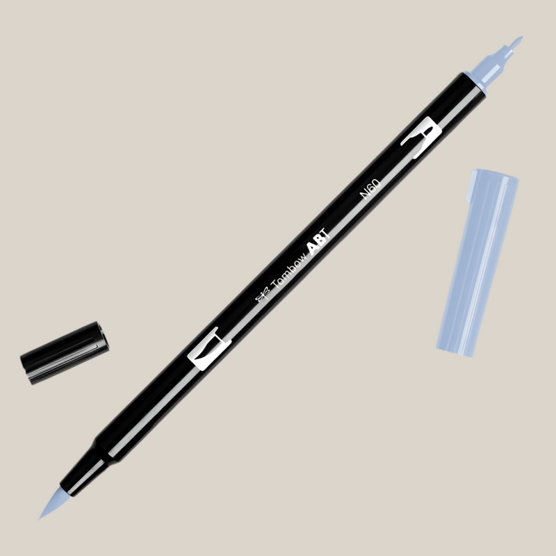Lápiz Doble Punta Tombow Dual Brush (Tonos Grises)