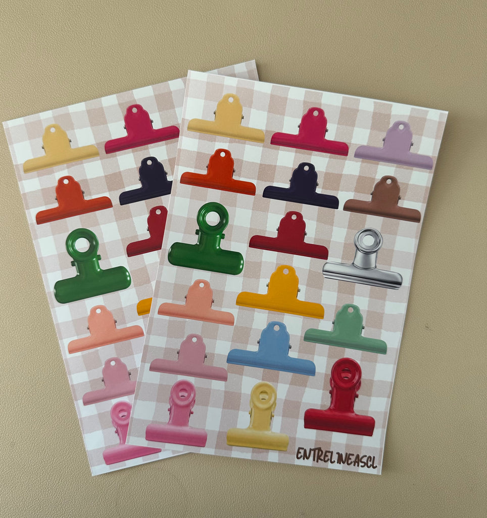 Láminas de stickers recortables A5