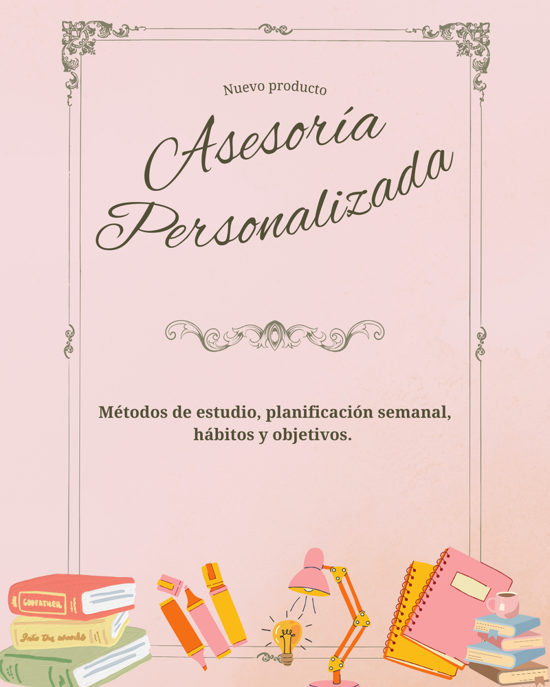 Asesorías Personalizadas | Estudio y organización