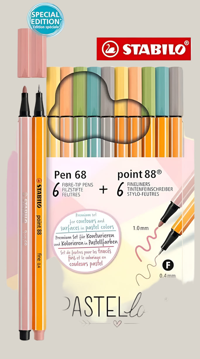 Set Stabilo Pastel Love Pen 68 Point 88 MIX
