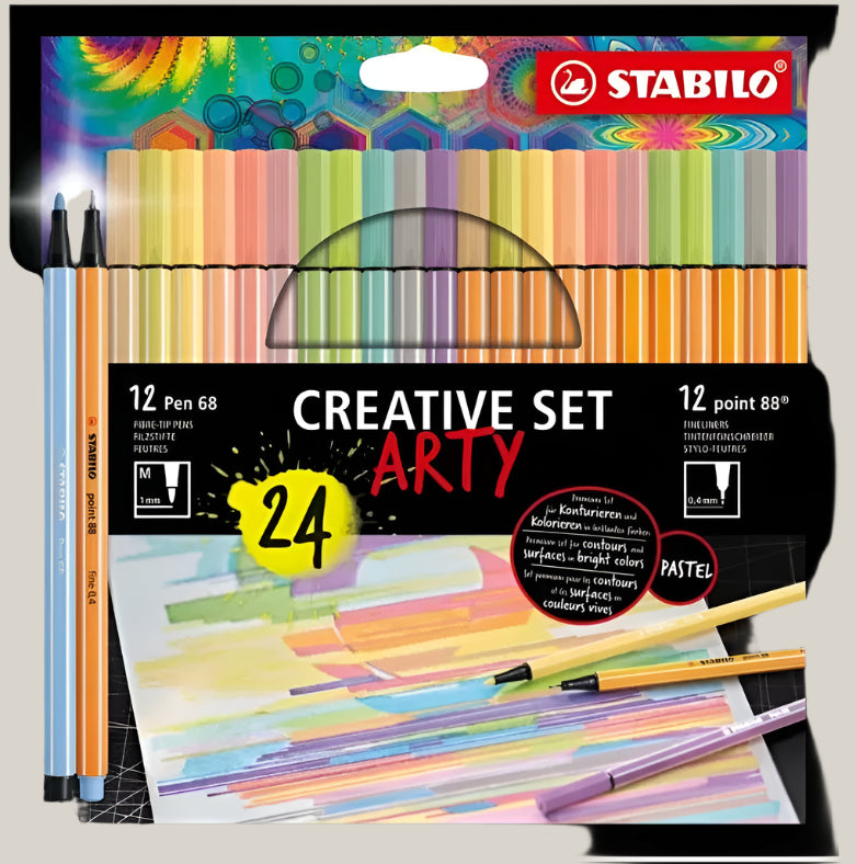 Set 24 Creative Arty Stabilo Pastel Love