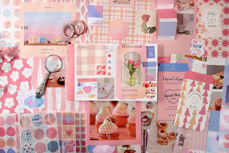 Kit Scrapbook Rosa (348 piezas)