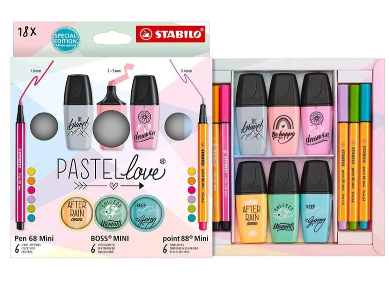 Set 18 Stabilo Pastel Love Mini