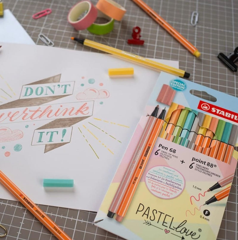 Set Stabilo Pastel Love Pen 68 Point 88 MIX