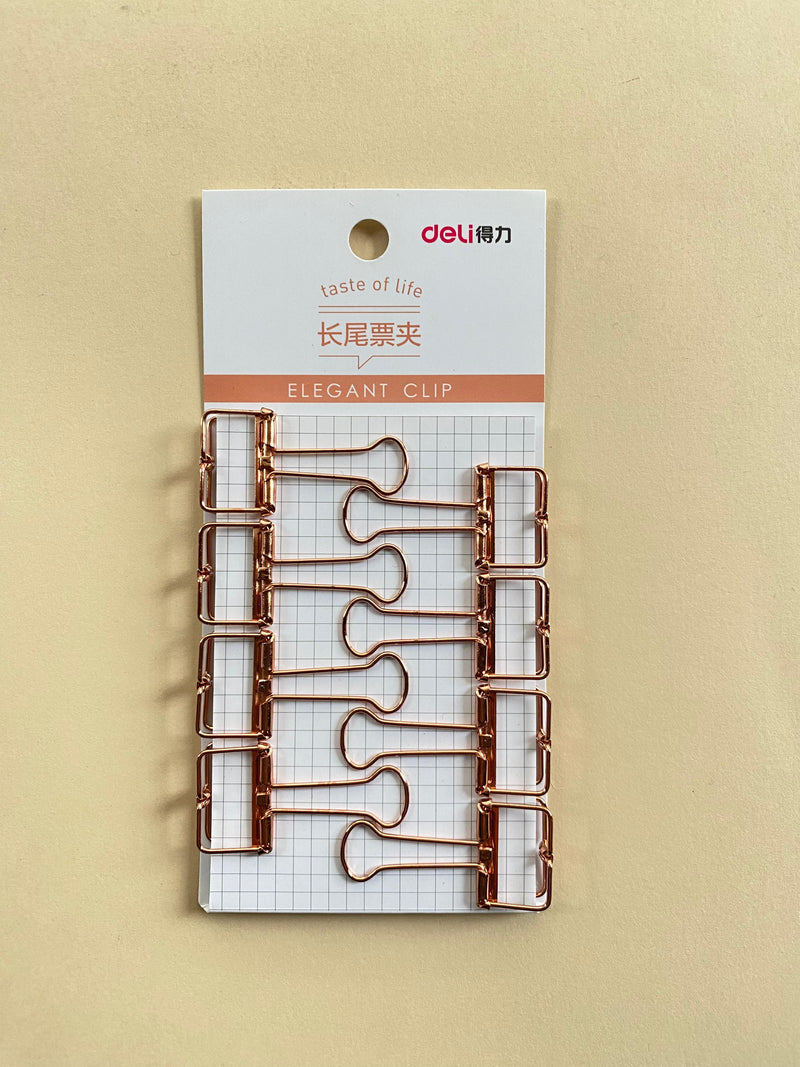 Set clips dorados Deli