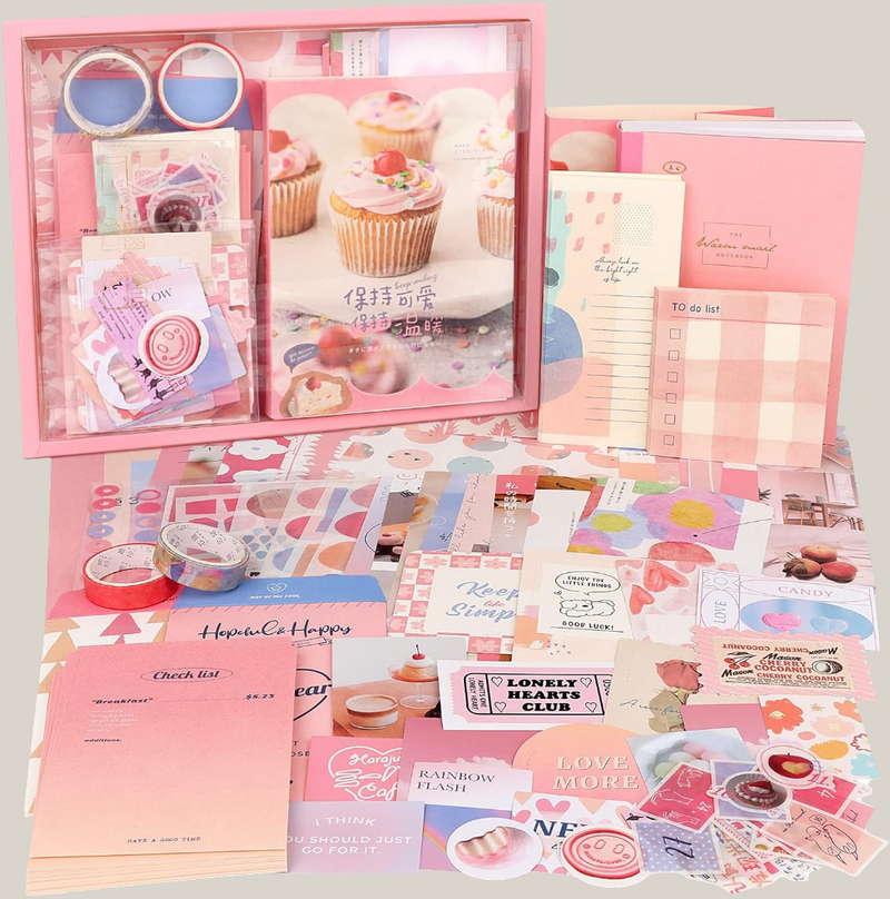 Kit Scrapbook Rosa (348 piezas)