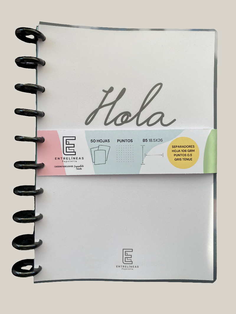 Cuaderno de discos tamaño B5