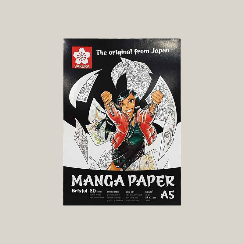 Block De Papel Manga - Sakura Bristol (20 Hojas)
