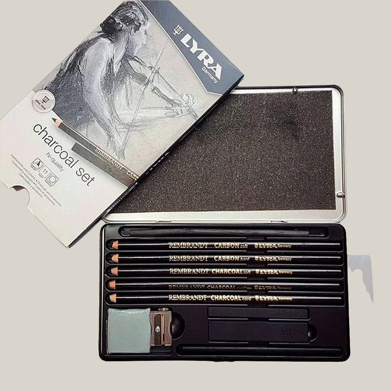 Set 11 lápices de carboncillo Rembrandt Charcoal Set LYRA