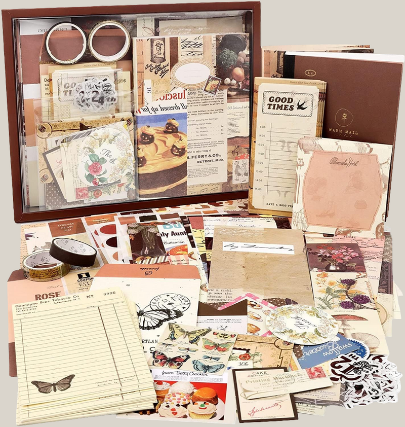 Kit Scrapbook Vintage (346 piezas)