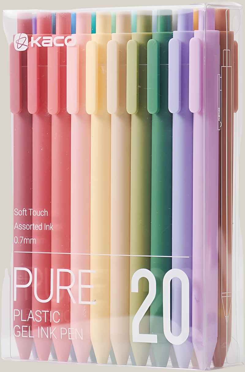 Set Lápiz Gel Kaco Pure 0.7mm