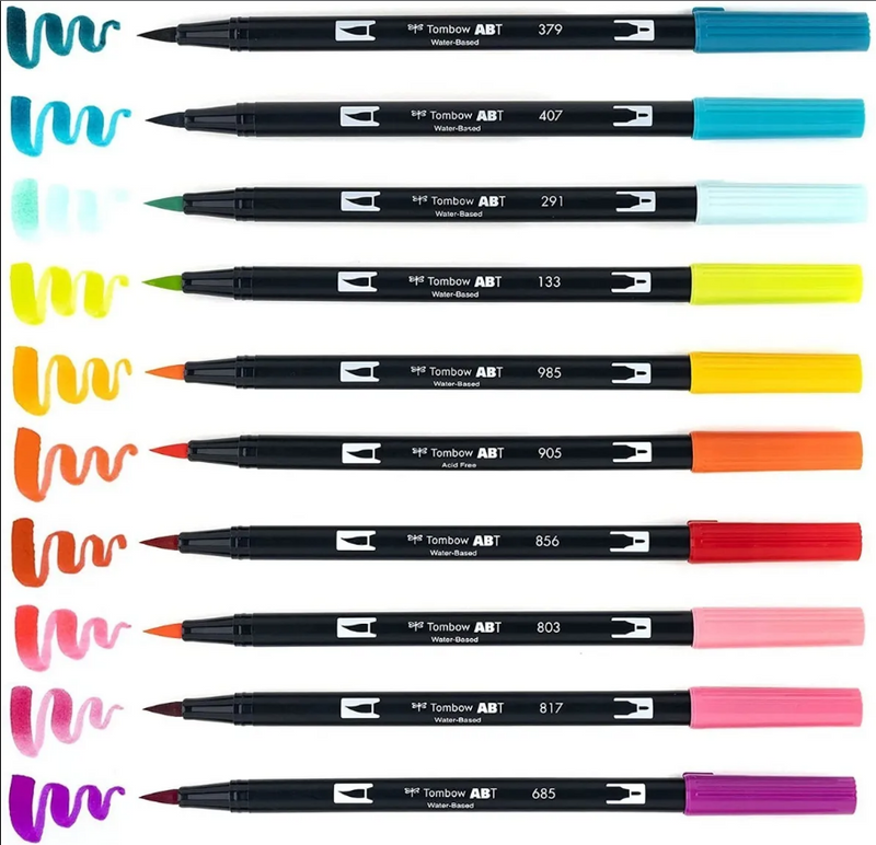 Set 10 Marcadores Tombow Dual Brush Tropical