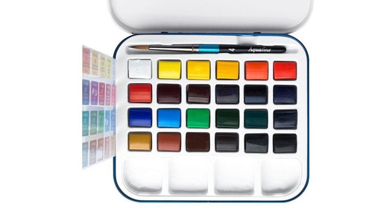 Acuarela Aquafine Set 24 colores DALER ROWNEY - Entrelíneas Papelería - Acuarelas