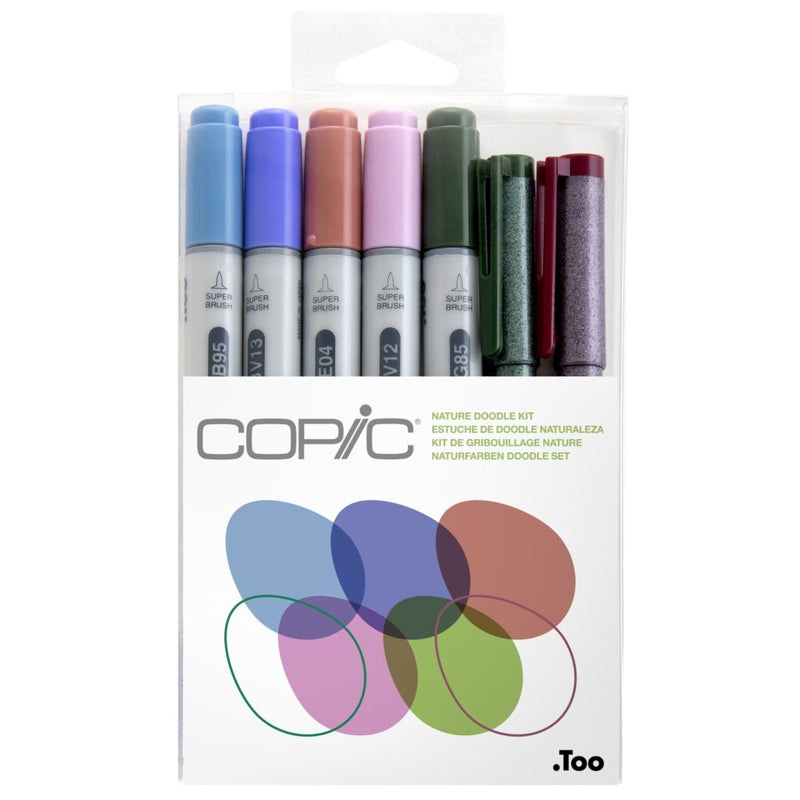 COPIC Ciao - Nature Doodle Kit (7 lápices) - Entrelíneas Papelería - Marcador