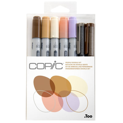 COPIC Ciao - People Doodle Kit (7 lápices) - Entrelíneas Papelería - Marcador