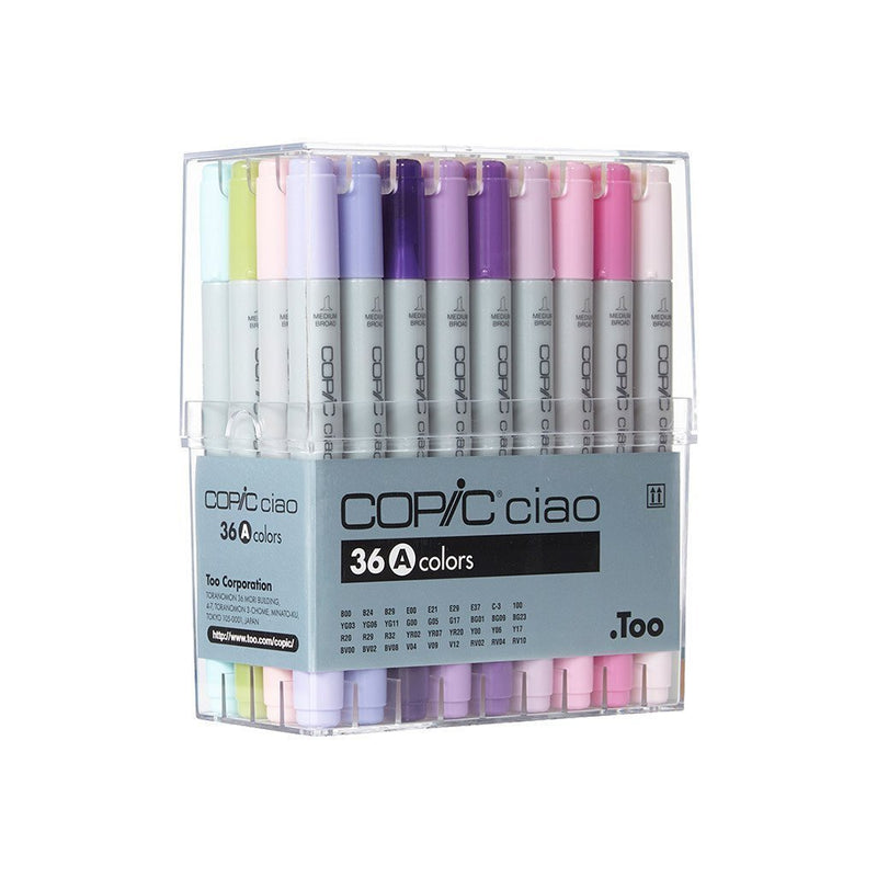 COPIC Ciao - Set de 36 colores A - Entrelíneas Papelería - Marcador