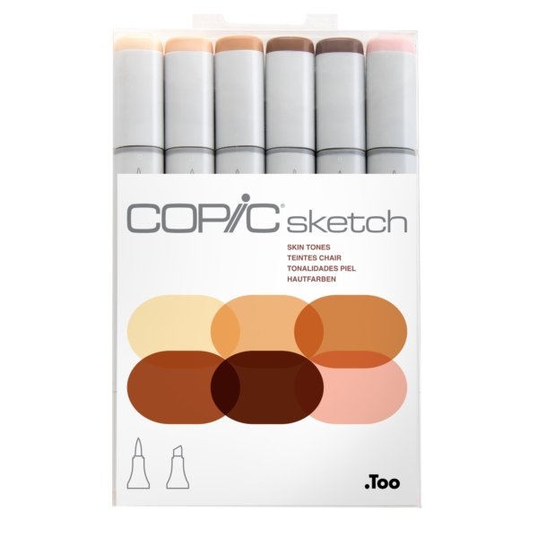 COPIC Sketch - Sets de 6 colores - Entrelíneas Papelería - Marcador