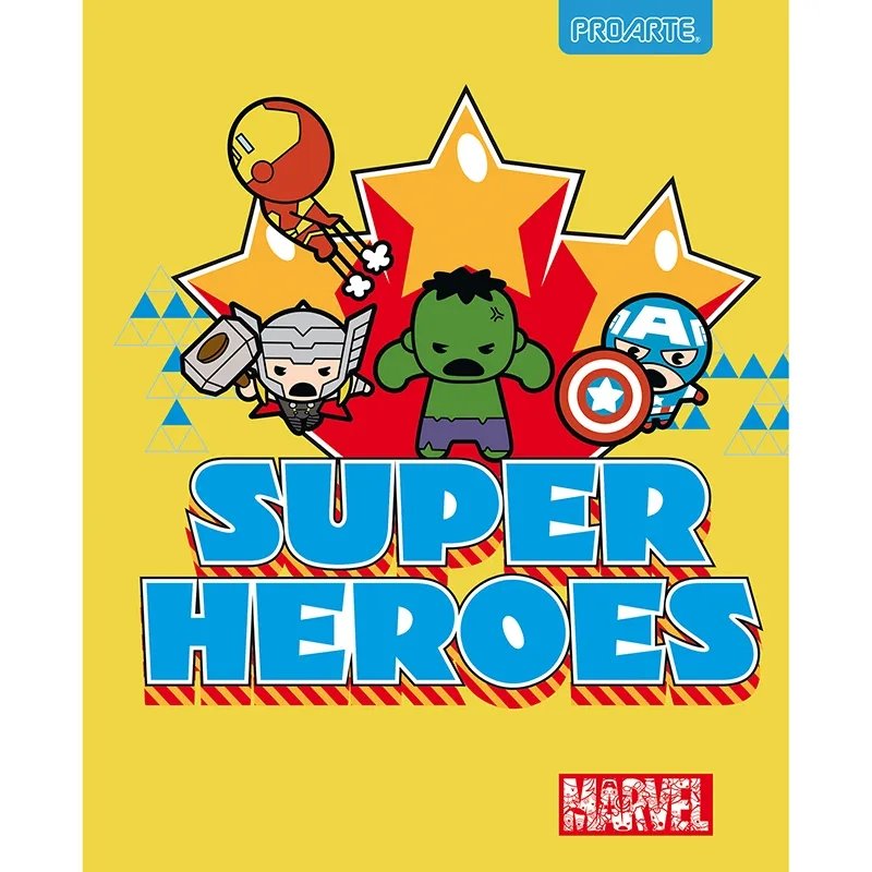 Cuaderno Universitario Proarte Colección Marvel Kawaii - Entrelíneas Papelería - Cuadernos