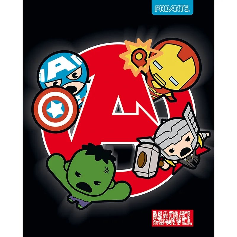 Cuaderno Universitario Proarte Colección Marvel Kawaii - Entrelíneas Papelería - Cuadernos
