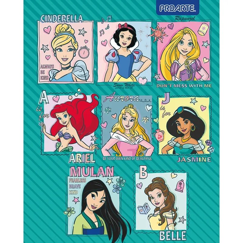Cuaderno Universitario Proarte Colección Princesas Disney - Entrelíneas Papelería - Cuadernos