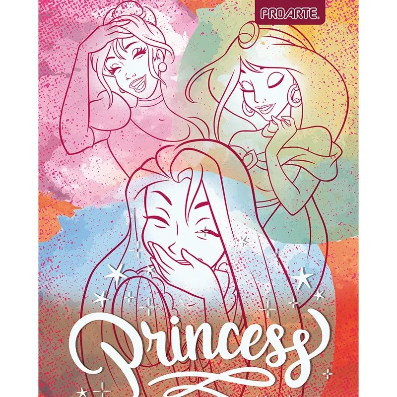 Cuaderno Universitario Proarte Colección Princesas Disney - Entrelíneas Papelería - Cuadernos