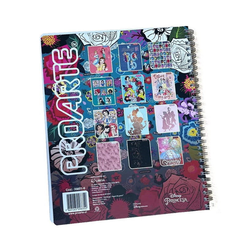 Cuaderno Universitario Proarte Colección Princesas Disney - Entrelíneas Papelería - Cuadernos