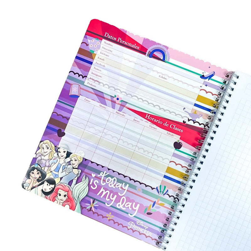 Cuaderno Universitario Proarte Colección Princesas Disney - Entrelíneas Papelería - Cuadernos