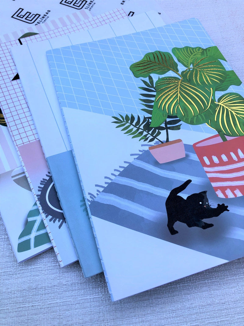 Cuadernos Colección Miau - Entrelíneas Papelería - Cuadernos