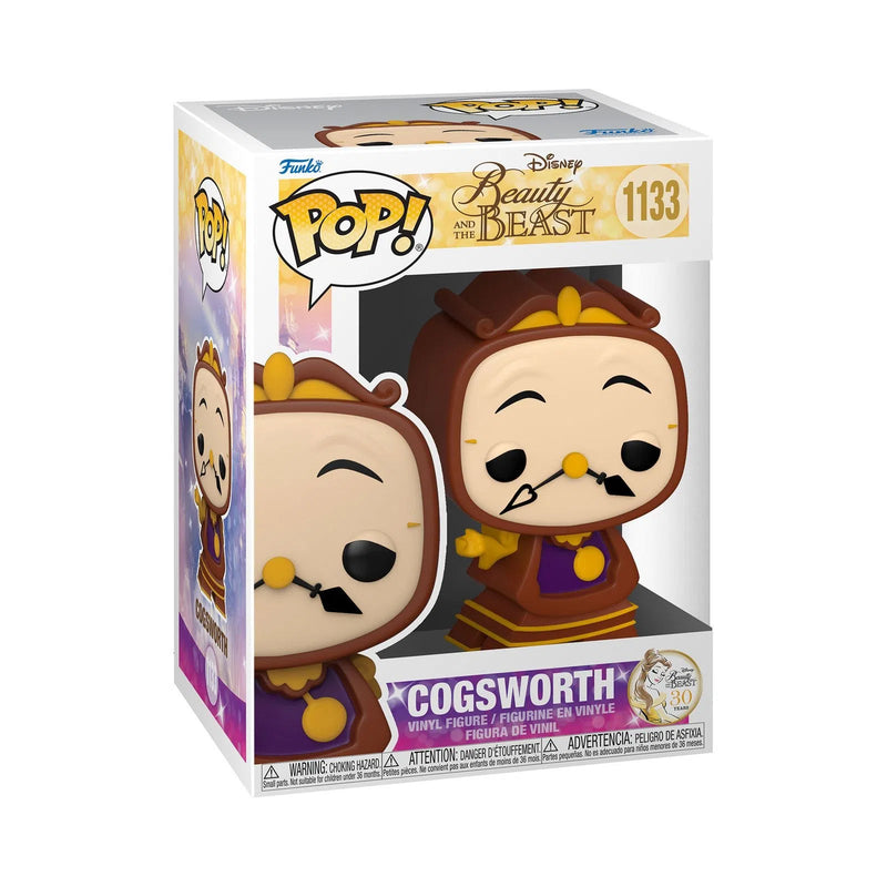 Funko Pop! - Disney: Din Don - Cogsworth / La bella y la bestia - Entrelíneas Papelería - Funko