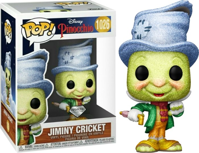 Funko Pop! - Disney: Jiminy Cricket Diamond / Pinocho - Entrelíneas Papelería - Funko