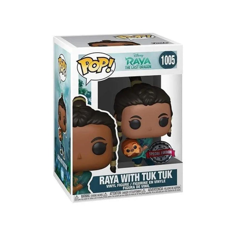 Funko Pop! - Disney: Young Raya with Tuktuk / Raya y el Último Dragón - Entrelíneas Papelería - Funko