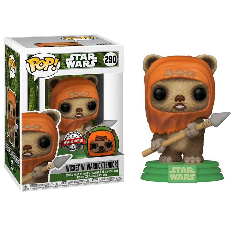 Funko Pop! - Star Wars: Wicket W. Warrick (Endor) / Edición especial - Entrelíneas Papelería - Funko