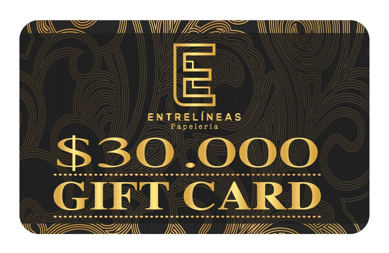 Gift Card - Entrelíneas Papelería - Entrelíneas Papelería -