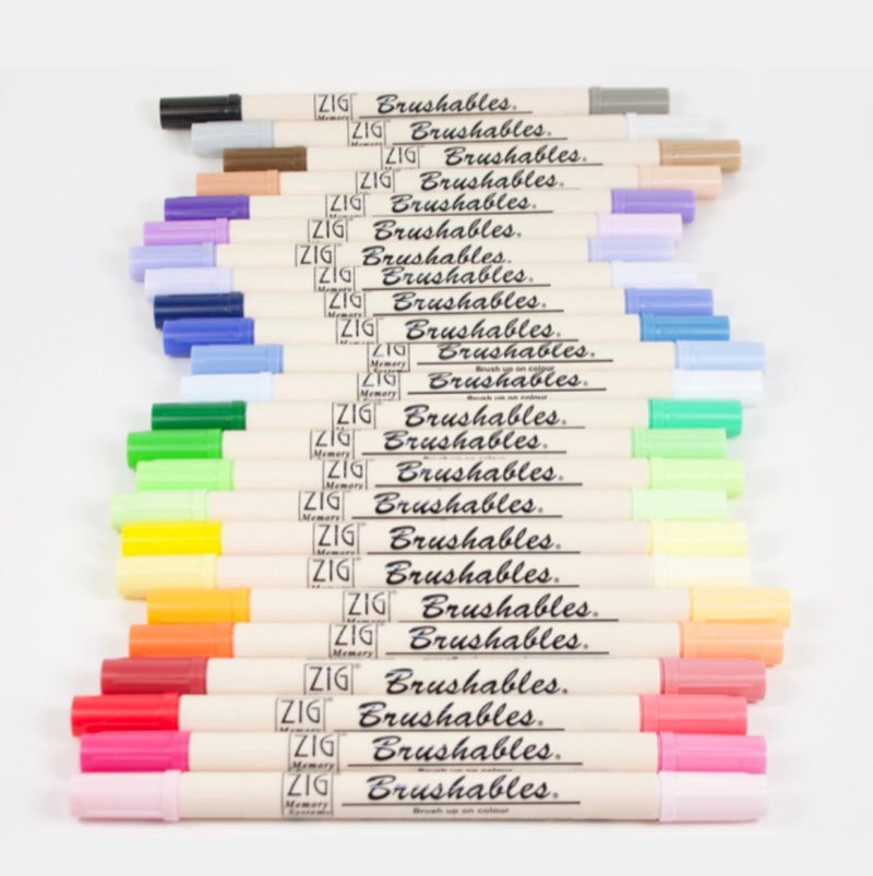 Kuretake ZIG Brushables Brush Pen - Entrelíneas Papelería -