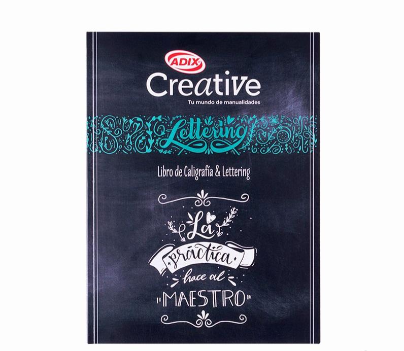Libro de Caligrafía y Lettering Creative Adix - Entrelíneas Papelería - Libro
