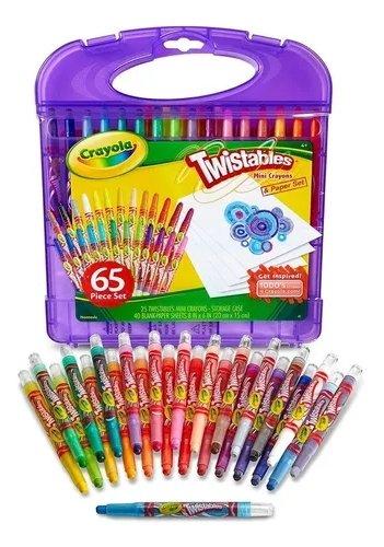 Maleta de 25 marcadores lavables JUMBO Crayola + 40 hojas 20 x 15 cms. - Entrelíneas Papelería - Marcadores