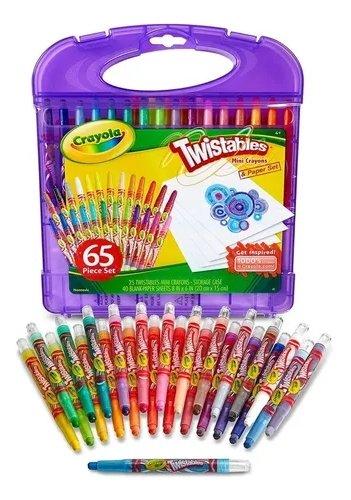 Maleta de 25 marcadores lavables JUMBO Crayola + 40 hojas 20 x 15 cms. - Entrelíneas Papelería - Marcadores