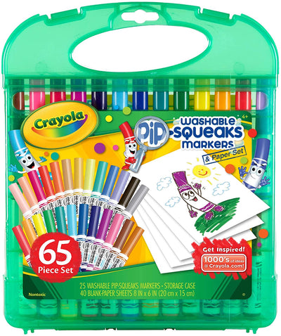 Maleta de 25 marcadores lavables JUMBO Crayola + 40 hojas 20x15 - Entrelíneas Papelería - Marcadores