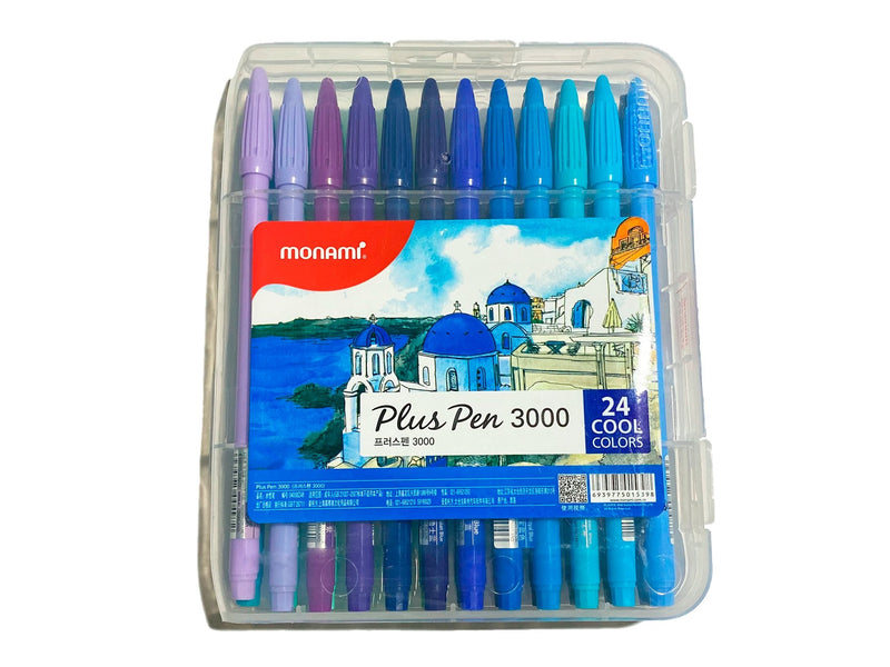 Marcadores Plus Pen 3000 48 Colores MONAMI - Entrelíneas Papelería - Marcadores
