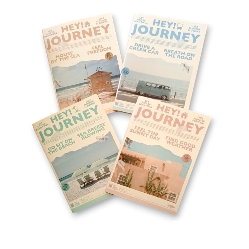 Pack Libretas Hey Journey - B5 Hojas de Líneas - Entrelíneas Papelería -